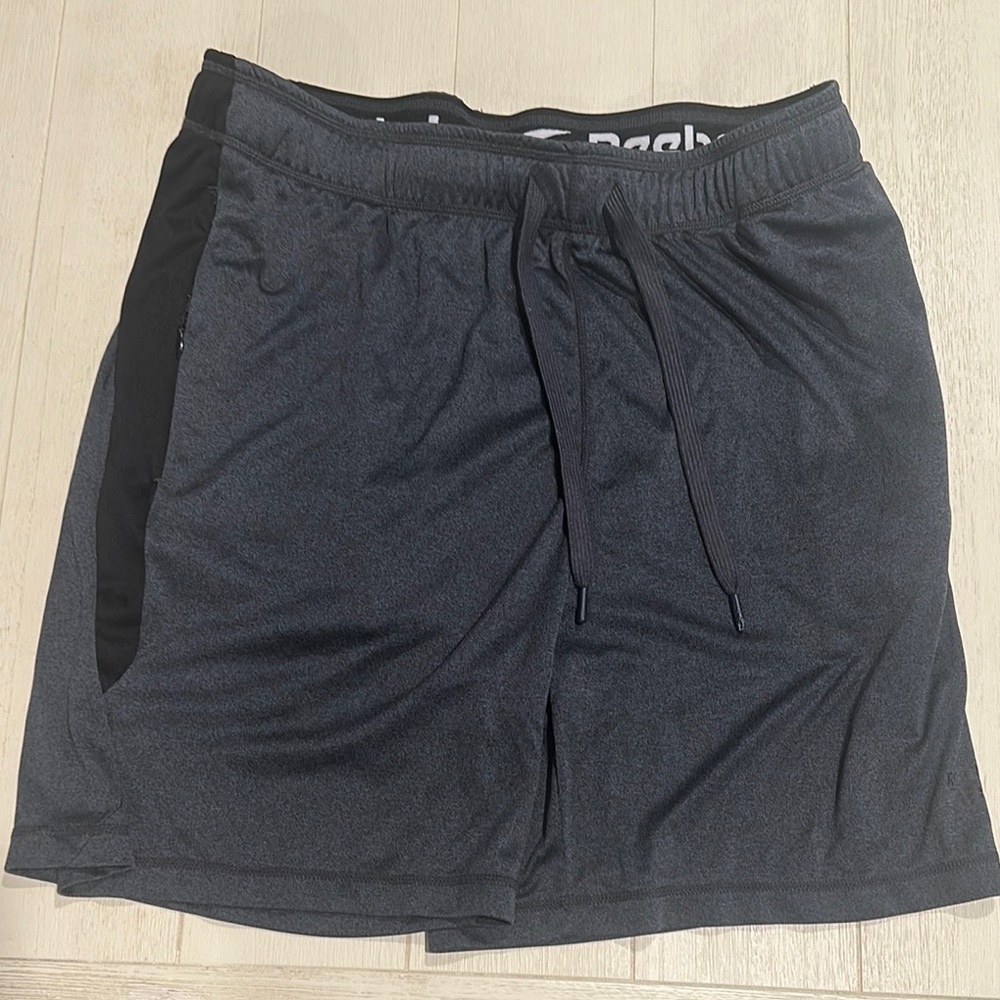 Reebok Black Athletic Shorts with Elastic Waistband